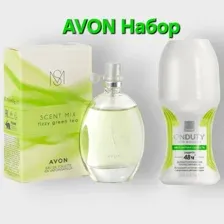 AVON Набор для неё: Туалетная вода "Fizzy Green Tea" (Зелёный чай) 30 мл, шариковый дезодорант антиперспирант "Абсолютная свежесть" 50 мл