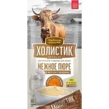 Лакомство для кошек Деревенские лакомства Холистик Премьер. Нежное пюре с говядиной 4x10 г