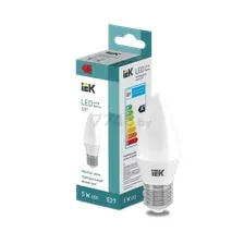 Лампа светодиодная E27 IEK C37 5 Вт 4000K (LL-I-C37-5-230-40-E27)