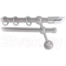 Карниз для штор Lm Decor Луна 056 2р витой (сатин, 2.8м)