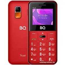 Кнопочный телефон BQ BQ-1866 Trust (красный)