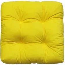 Подушка на стул MATEX Velours / 57-222 (желтый)