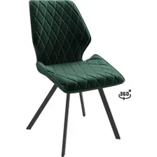 Стул МамаДома Rafael M-R 360, d13 dark green lux\черный