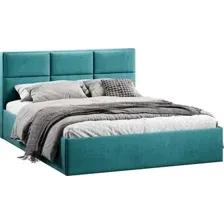 Кровать Трия Стелла Тип 1 c ПМ и заглушиной 160x200 (микровелюр Wellmart Indigo)