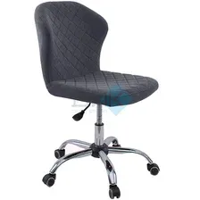 офисное компьютерное кресло DikLine KD31 Velvet, B28 антрацит