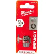 MILWAUKEE Бита SHOCKWAVE PZ3 25мм (2шт)