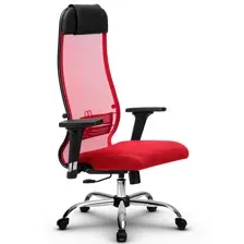 офисное компьютерное кресло Metta SU-1-BK Комплект 18/2D CH, красный