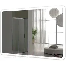 Пекам Зеркало Marta 100x60 marta-100x60B (с подсветкой,с бесконтактным сенсором)