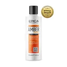 Шампунь для волос Epica Professional Amber Shine Organic, для восстановления и питания, 250 мл