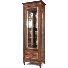 Шкаф-витрина Гомельдрев Бристоль ГМ 6401 Дуб (табак)