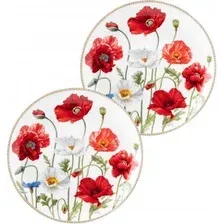 Набор тарелок Elan Gallery Маки 420762 (New Bone China)