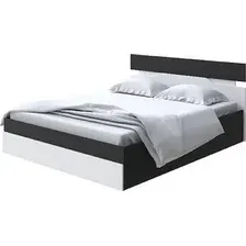 Кровать PROxSON Milton с ПМ 140x200 (черный/белый)