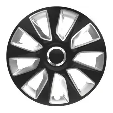 Набор колпаков на диски Versaco Stratos R15 RC 15" 15STRATOSRCBS (4шт, черный/серебристый)