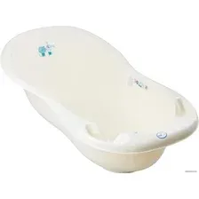 Ванночка для купания Tega Пёс и Кот со сливом PK-005 ODPLYW-102 (желтый)