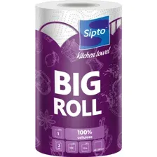 Полотенца бумажные Sipto Big roll двухслойные, 1 рулон