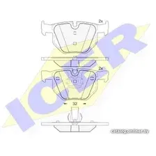 Тормозные колодки Icer 181685202