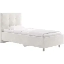 Кровать Сонум Caprice 90x200 (микровелюр белый)