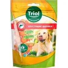 Лакомство для собак Triol Хрустящие шарики из лосося (70г)