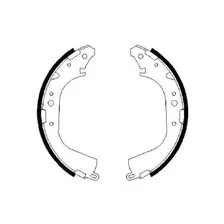 Тормозные колодки барабанные задняя ось BOSCH 0 986 487 354