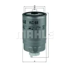 Топливный фильтр KNECHT/MAHLE KC 68