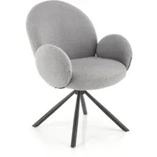 Стул с подлокотниками Halmar K498 (серый/черный)