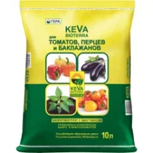 Грунт питательный KEVA BIOTERRA Биопочвогрунт для томатов, перцев и баклажанов 10 л 