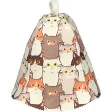 Шапка для бани Банные штучки Котики 41506