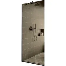 Душевая стенка MaybahGlass 79x195 MGD-696-6у (бронзовое стекло/черный)