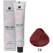 Крем-краска Adricoco Miss Adri 7.6 (100мл, блонд красный)