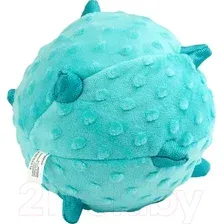 Игрушка для собак Playology Puppy Sensory Ball / P33341 (с ароматом арахиса, голубой)