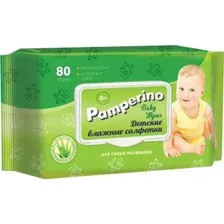 Салфетки влажные детские Pamperino алоэ вера, 80 шт
