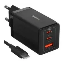 Сетевое зарядное устройство Baseus GaN5 Pro 2C+U черный
