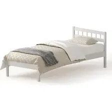 Кровать Домаклево Лето 90x200+Н4 (белый)