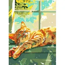 Картина по номерам PaintLine Спящий кот PL-00324