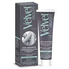 Крем для депиляции Velvet замедление роста волос и препятствование врастанию 100мл