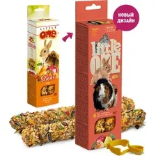 Лакомство для грызунов Little One Фрукты 2х60 г