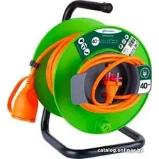Удлинитель на катушке Electraline 49064 (40 м, зеленый)