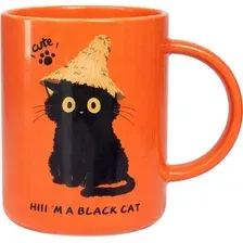 Кружка ILikeGift Черный котик YX726C-01