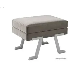 Банкетка Hype Mebel Битл (белый/серый)