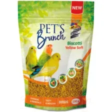 Корм для птиц Pets Brunch Biscotti Yellow Soft Функциональный десерт (230г)