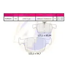 Тормозные колодки дисковые 4U 4UP04241