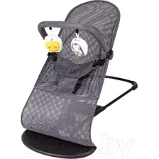 Детский шезлонг Amarobaby Swinging Baby Time / AB21-25BT/11 (серый)