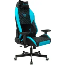 геймерское кресло Бюрократ Knight Neon, голубой
