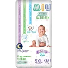 Подгузники-трусики детские MIU 5XL-Junior 12-17кг (38шт)