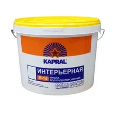 Краска водно-дисперсионная внутренняя Kapral В-14, 2,5 л (3,75 кг), Беларусь