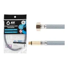 Подводка гибкая, Nylon, иголка м10 длинная — гайка 1/2″ 40 см AV Engineering