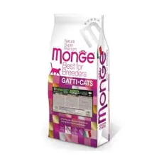 Сухой корм Monge PFB Cat BWild GRAIN FREE для взрослых крупных кошек, беззерновой, из мяса буйвола 10 кг