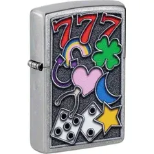 Зажигалка Zippo Street Chrome All Luck 48682