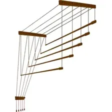 Сушилка для белья Comfort Alumin Group Потолочная Алюминиевая Bronze Premium 5 прутьев 1.1м (бронзовый)