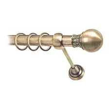 Карниз для штор Lm Decor Тифани 037 1р гладкий 25мм (антик, 2м)